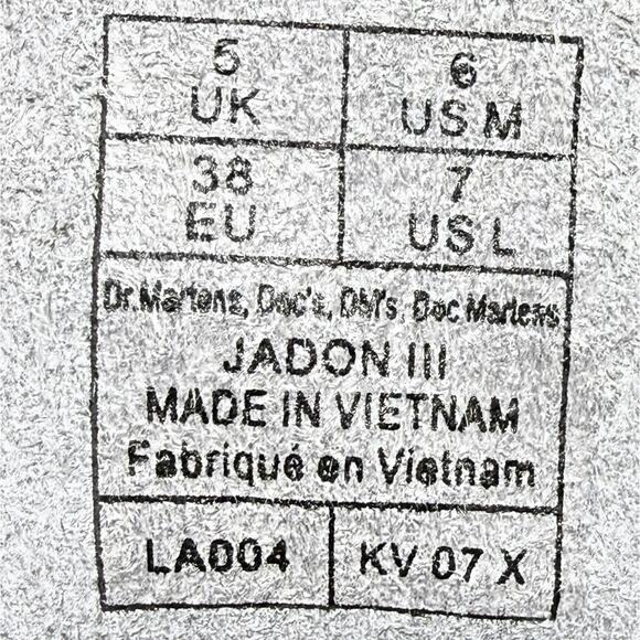 Dr. Martens Jadon III Womens Size 7 Platform Combat Boots Pisa Taupe Leather - Picture 9 of 10